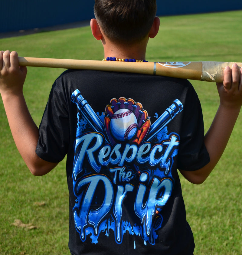 respect the drip shirt, respect the drip tee, baseball drip shirt, blue athletic shirt, matching baseball shirt, respect the drip top, drip t-shirt blue, baseball matching set, youth baseball shirt, mens baseball shirt, womens baseball tee, athletic baseball shirt, blue matching top, respect the drip outfit, sports drip shirt, matching blue sports set, respect the drip jersey, blue sporty tee, team drip shirt, baseball team outfit, blue sports shirt, baseball drip fit, boys blue athletic shirt, girls baseba