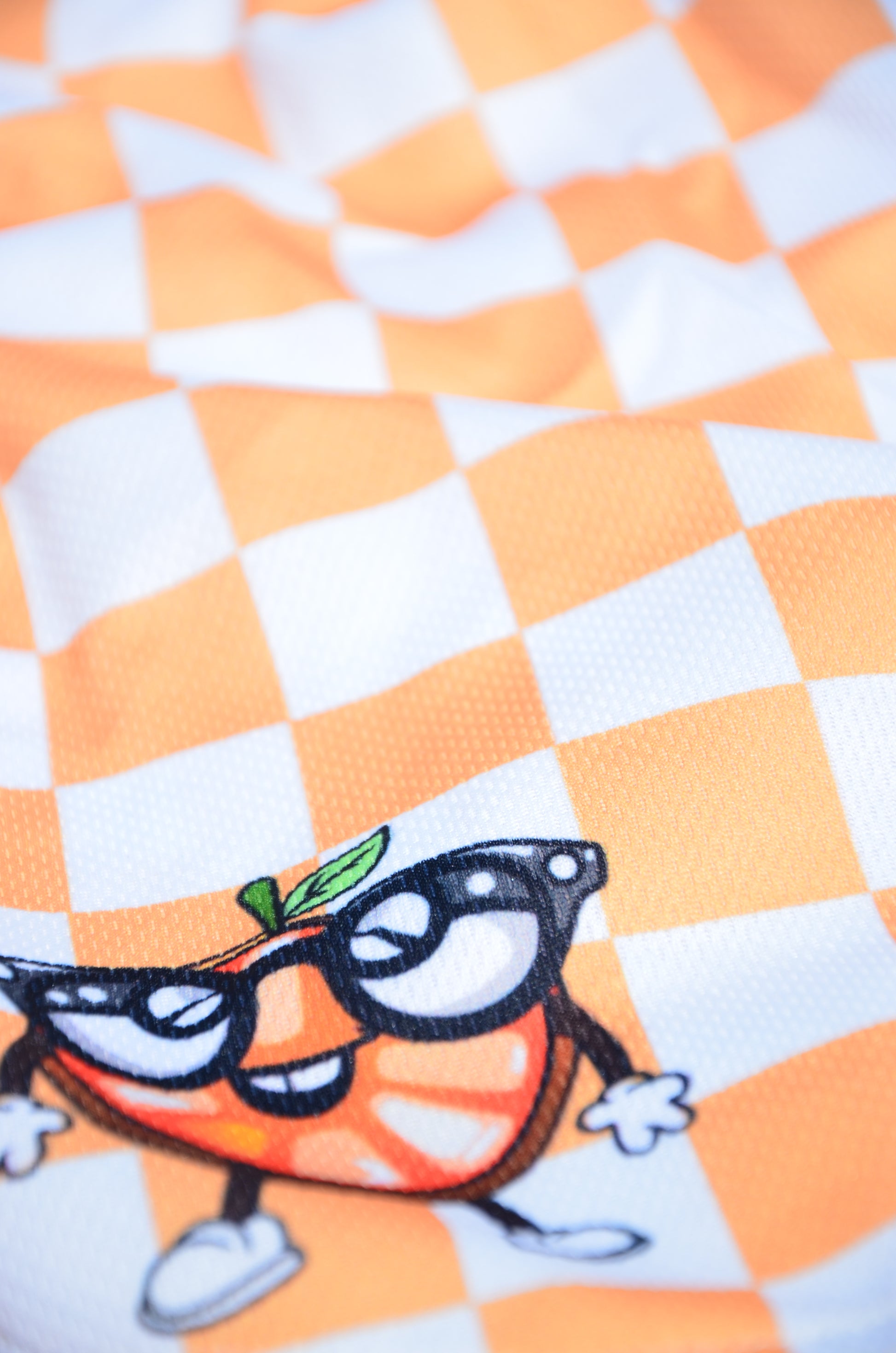 Orange Checkered Sports Shorts (All Sizes)